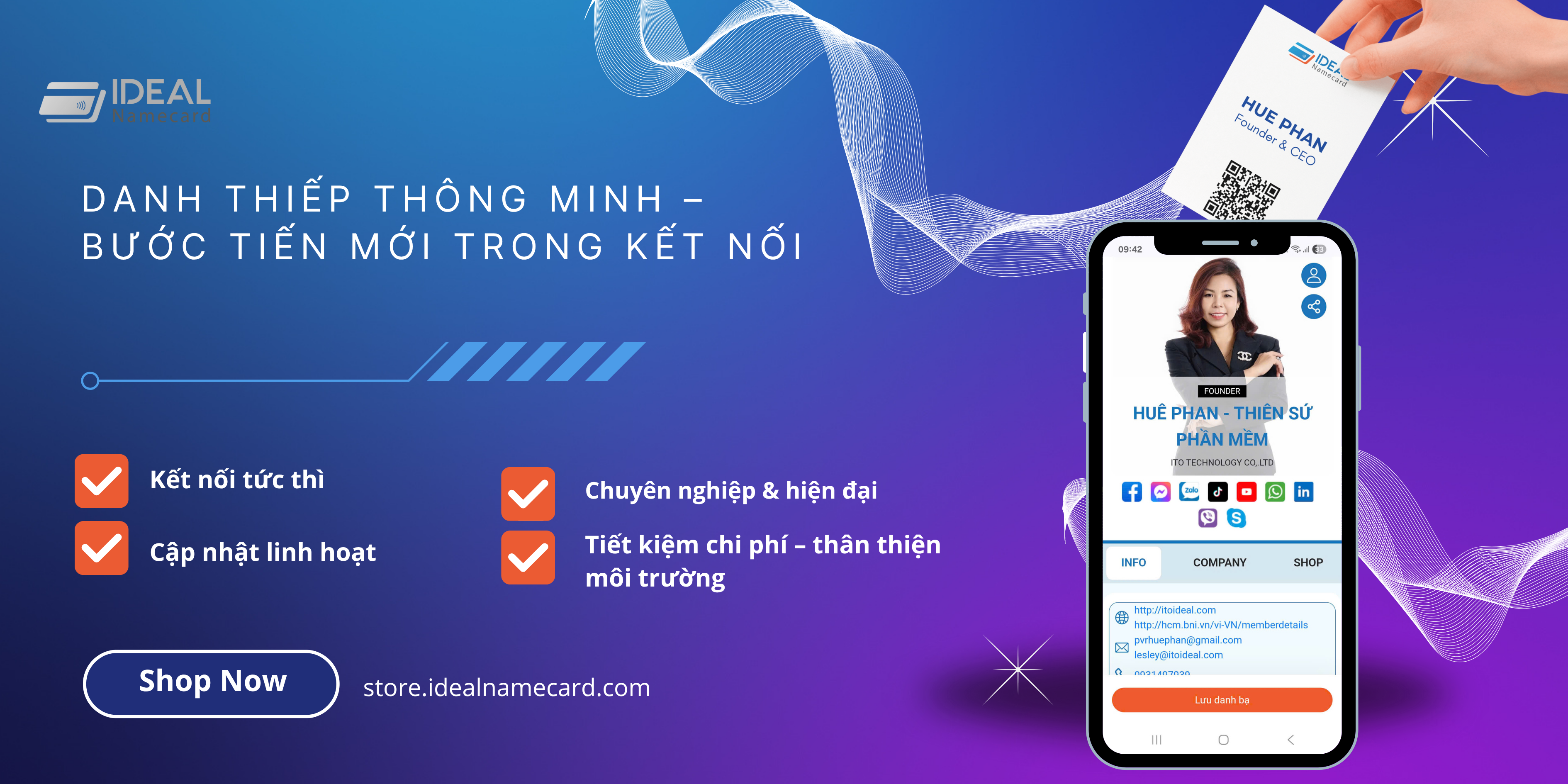 🌟 Danh thiếp thông minh – Bước tiến mới trong kết nối